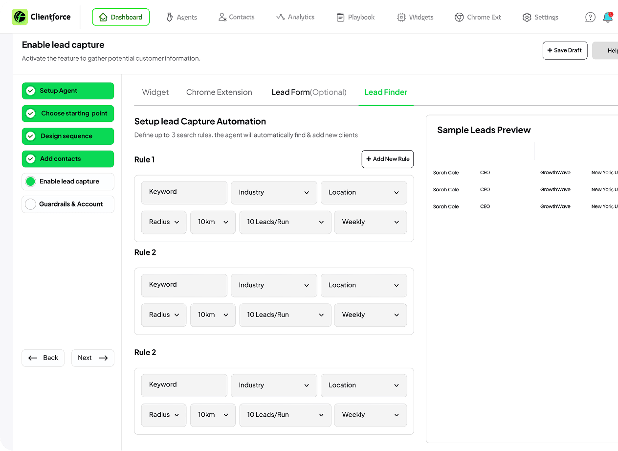 Lead Acquisition Dashboard Preview